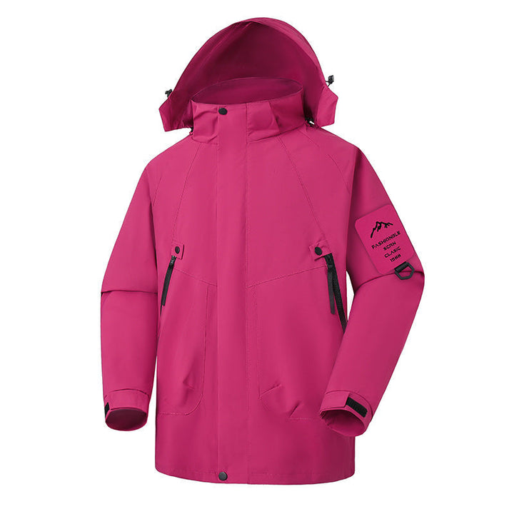 Herr Vattentät Softshell Utomhus Jacka med Justerbar Huva och Sealed Sömmar