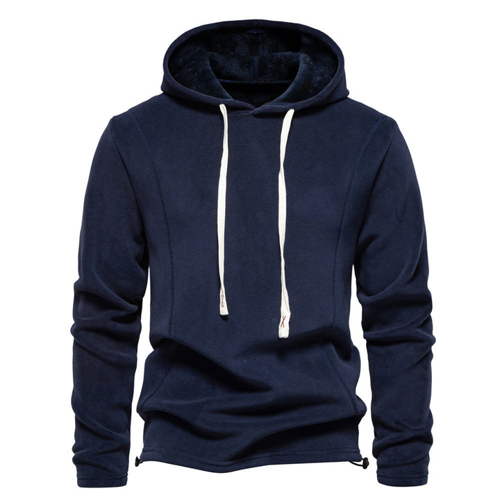 Herr Lätt Fleece Pullover med Kort Dragkedja och Ståkrage