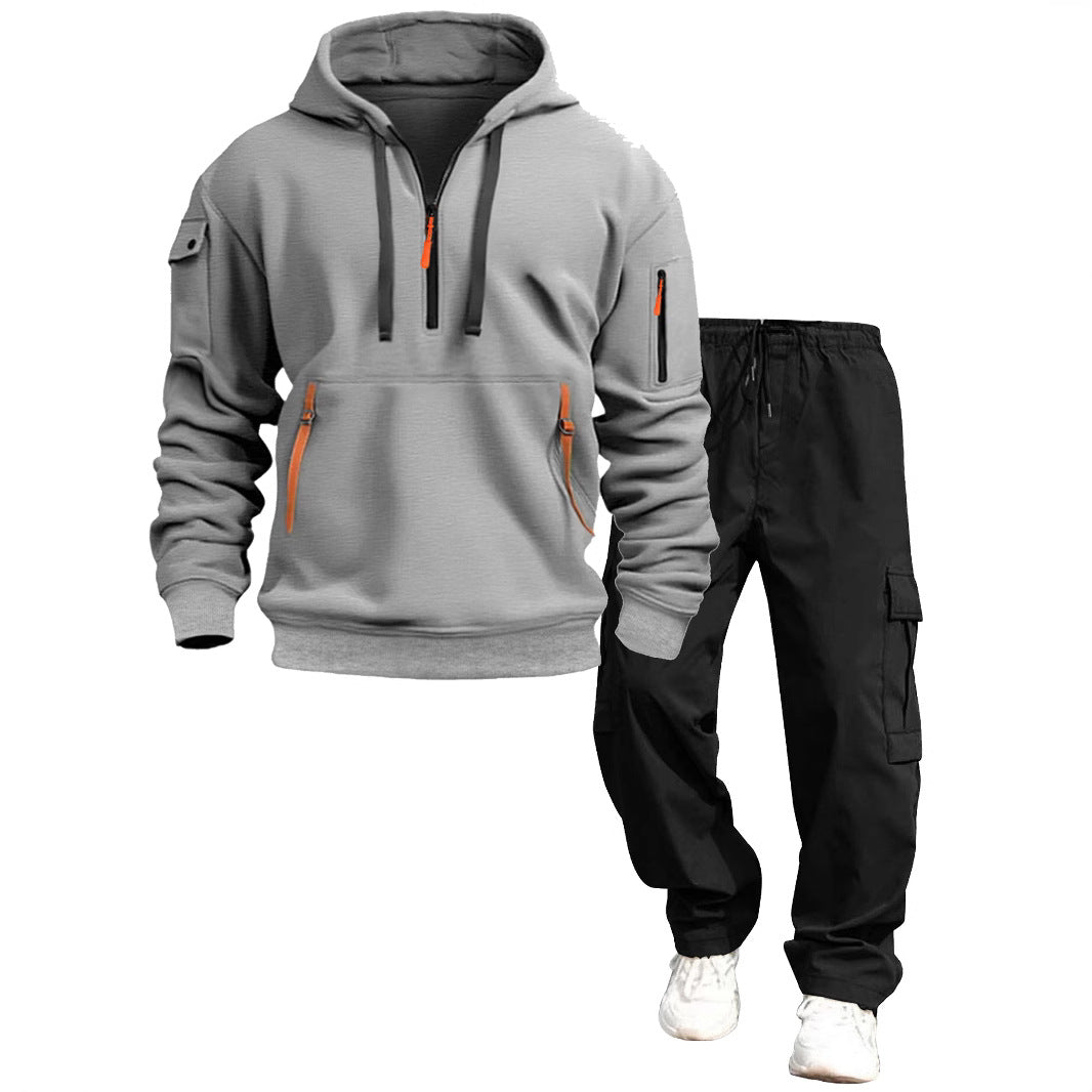 Herr Ledig Luvtröja och Jogging Byxor