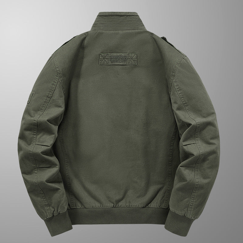 Herr Insulated Fält Blouson med Full Teddy Fleecefoder, Dold Zip Fram och Utility Fickor