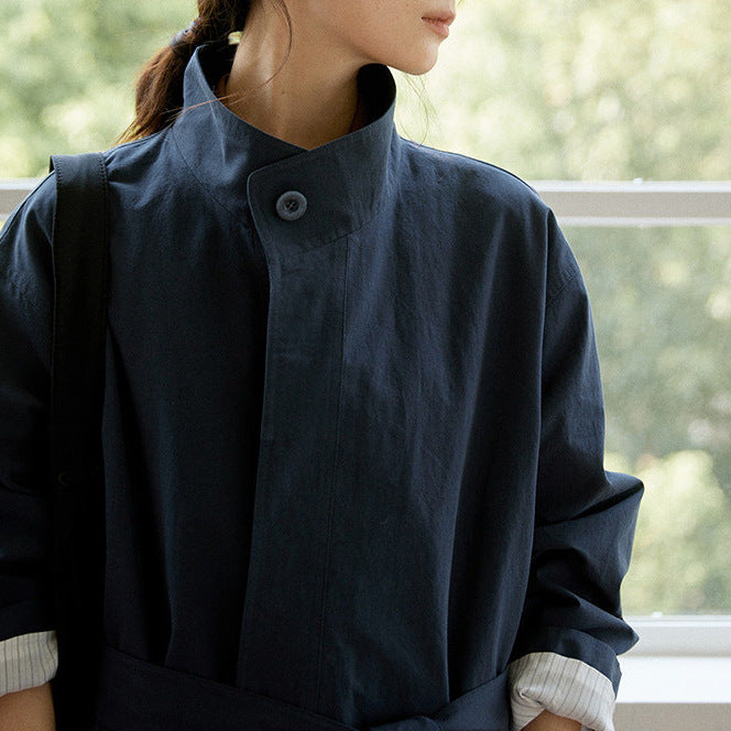 Dam Urban lång trenchcoat