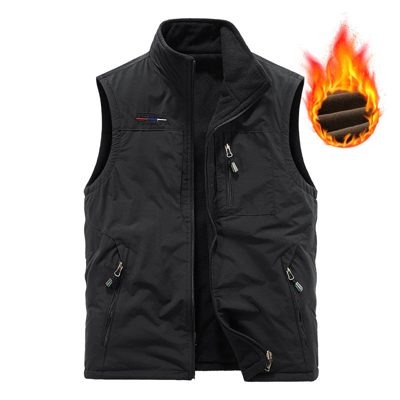 Herr Varm Fleece Väst