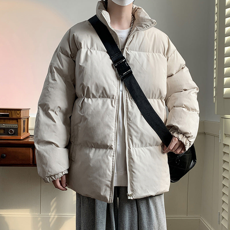 Unisex oversize vadderad jacka med hög ståkrage och Thermal foder