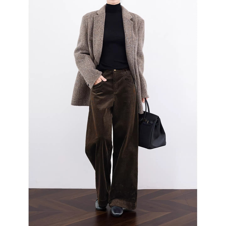 Dam elegant och avslappnad Cord blazer