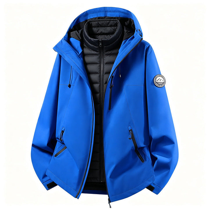 Dam combinable softshell outdoorjacka med avtagbar vadderad inner jacka