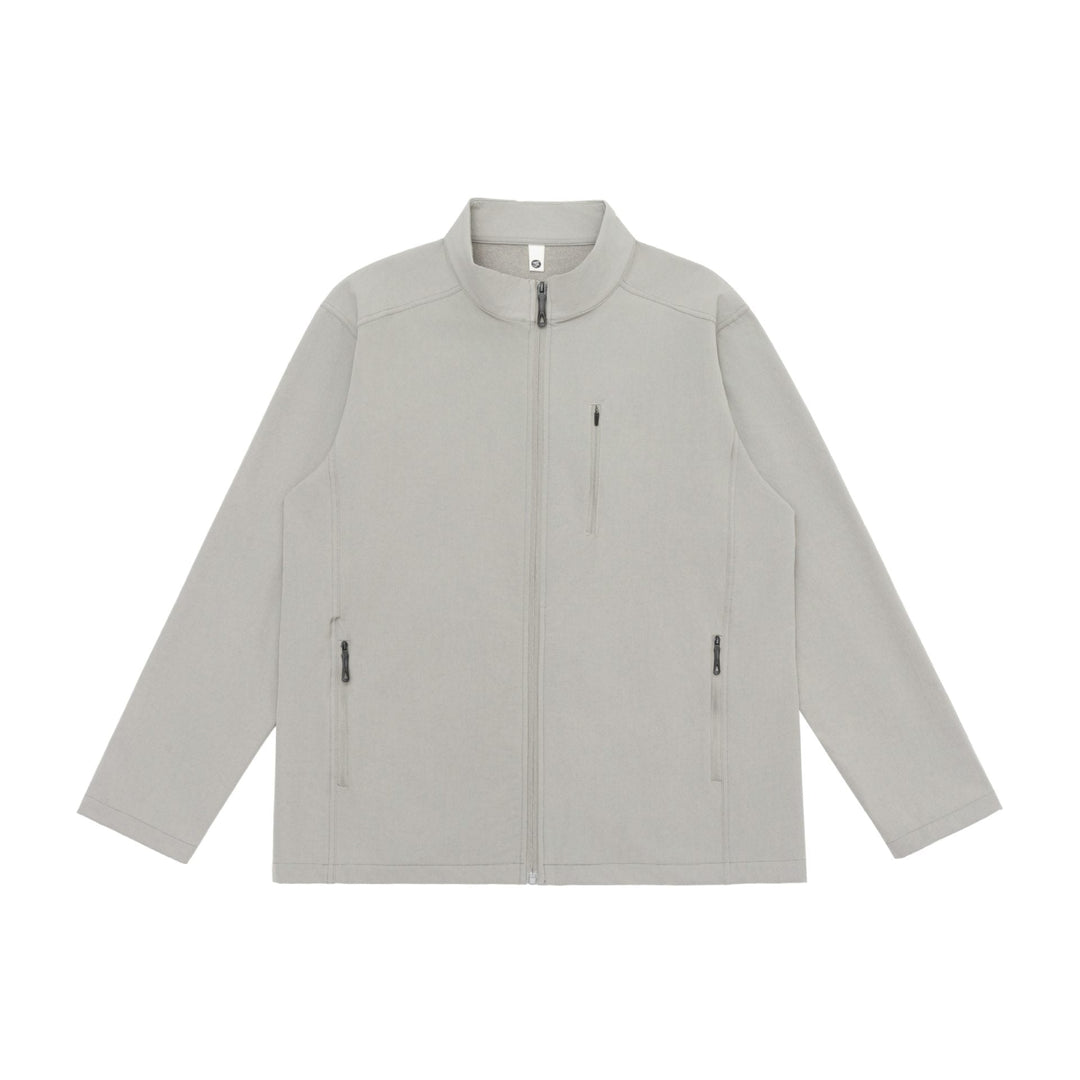 Unisex Lätt Softshell Jacka med Ståkrage och Fickor med Dragkedja