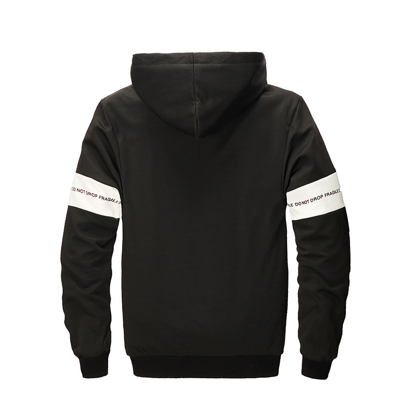 Herr Bekväm Fleece Luvtröja
