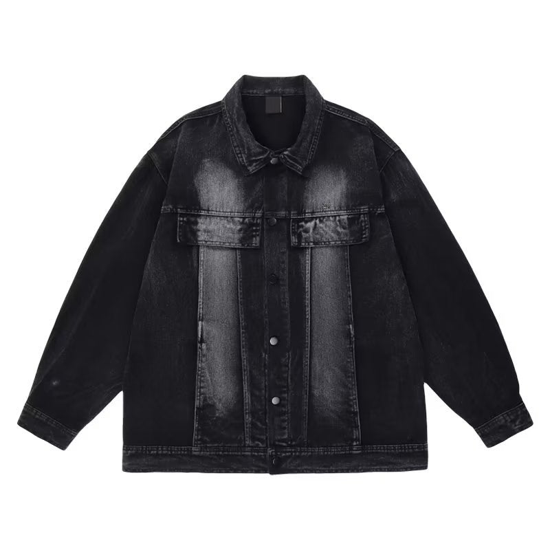 Dam Avslappnad Oversize Denimjacka