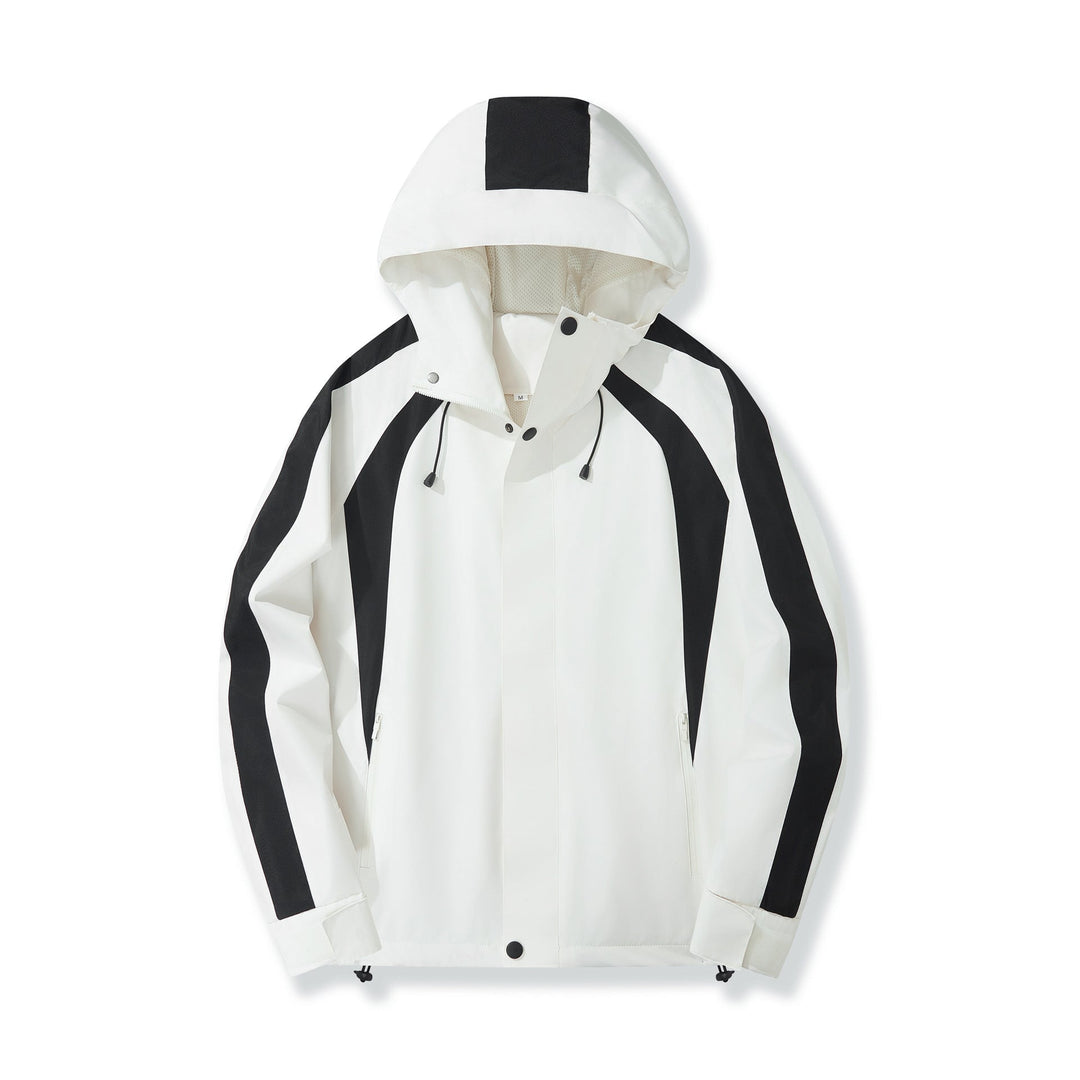 Dam Urban med huva Anorak med kontrasterande Panels, Mesh foder &amp; justerbar fåll