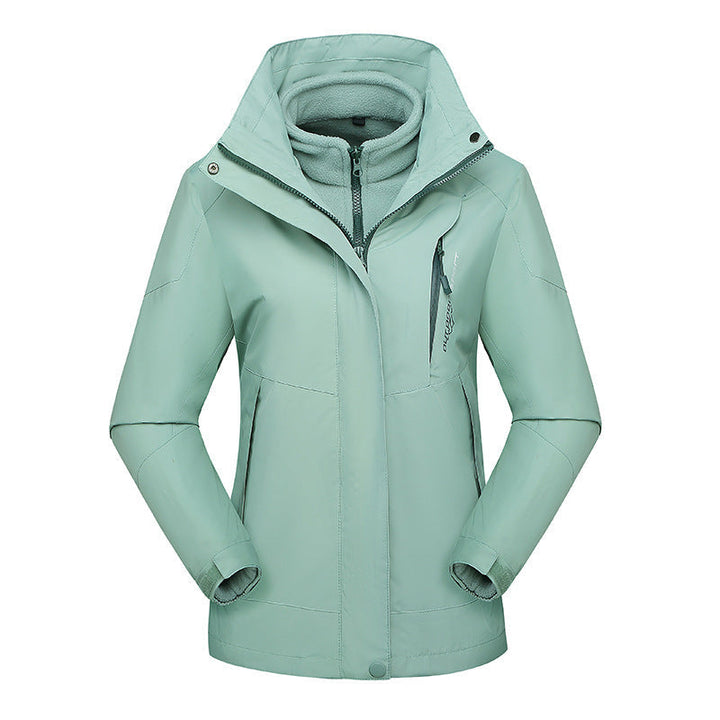Dam Three-Piece Softshell funktionsjacka med avtagbar fleece inner lagerplagg