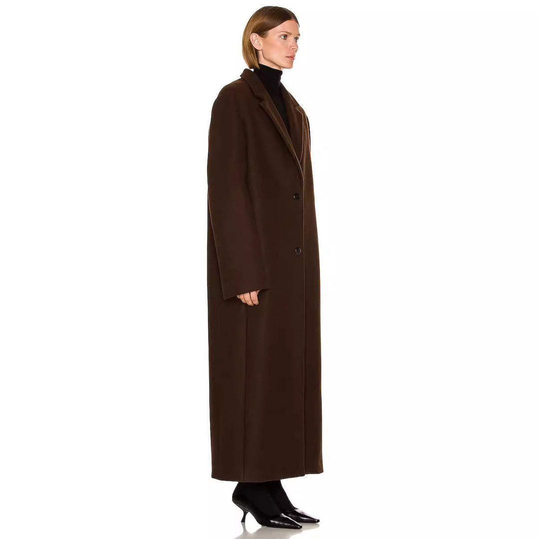 Dam Maximal One-knapp kappa in oversize skärning med klassisk Lapel