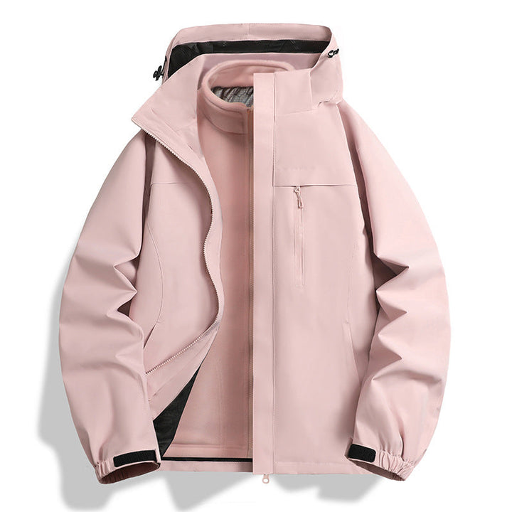 Herr two-in-one softshell hybrid jacka med avtagbar fleece inner jacka och vattenavvisande membran