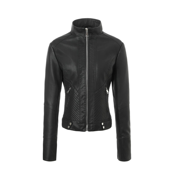 Dam Bikerjacka med Distinctive Quiltad Mönster