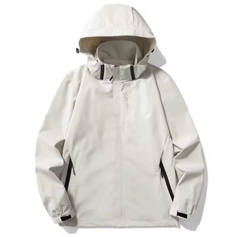 Herr lätt softshell funktionell Jacka med ventilerande meshfoder och justerbar huva