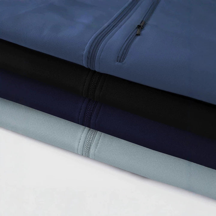 Herr Sherpa-Lined Softshell Väst med Stående Krage och Zippered Fickor