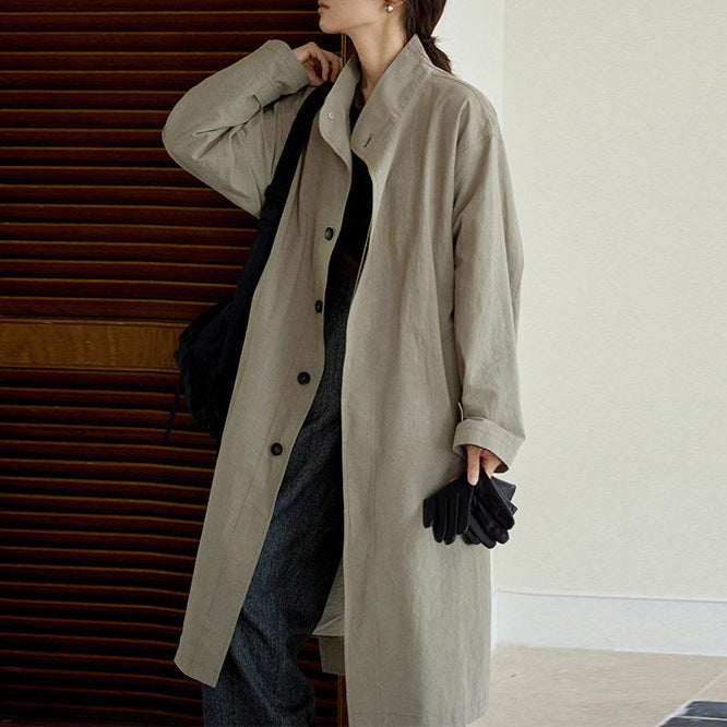 Dam Urban lång trenchcoat