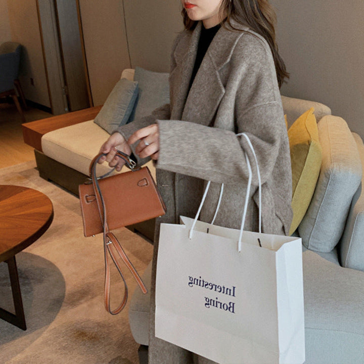 Dam elegant och avslappnad oversize ull jacka Drune