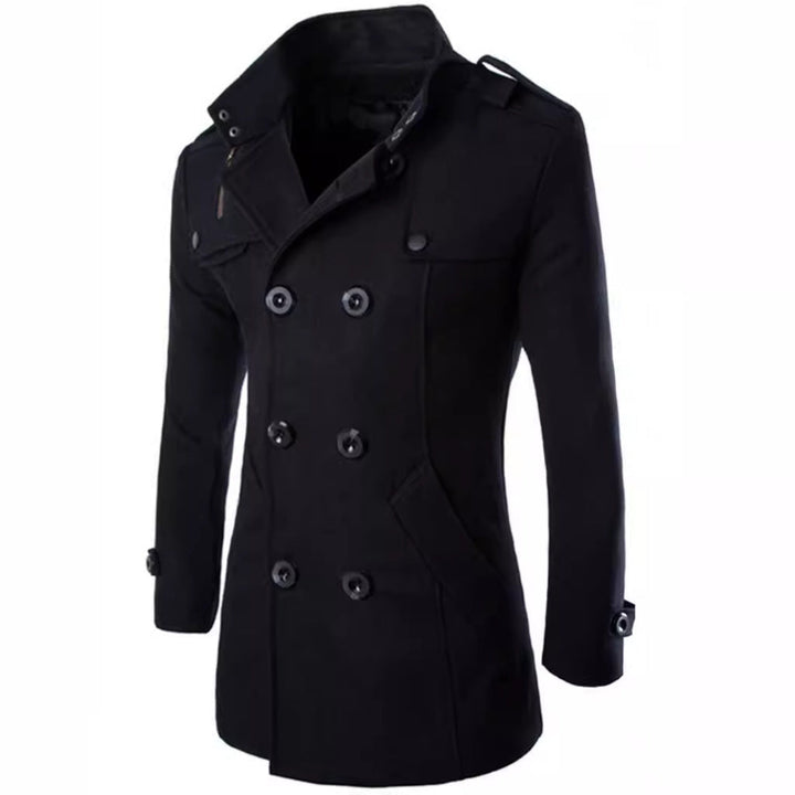 Herr Short Rock i Navy-Inspired Double-Breasted med Tailored Skärning