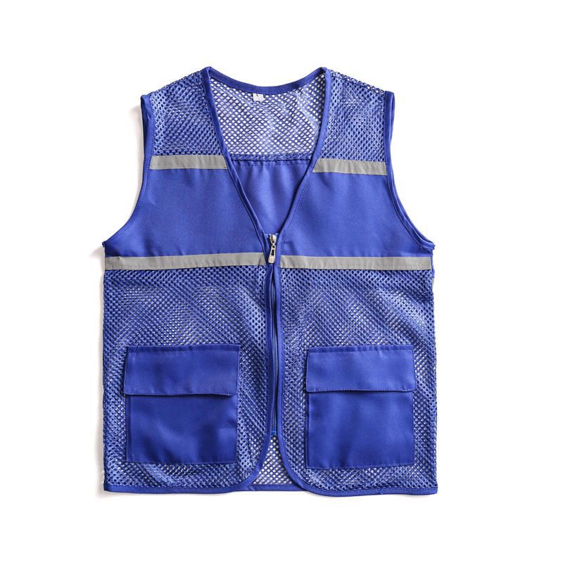 Unisex Visible Utility väst med andningsbar Mesh, Reflective Straps och Generous framfickor