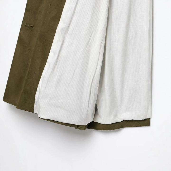Dam Kort Utility Cape Jacka med Drawstring, Hög Stå Krage och Justerbar Ärm Straps
