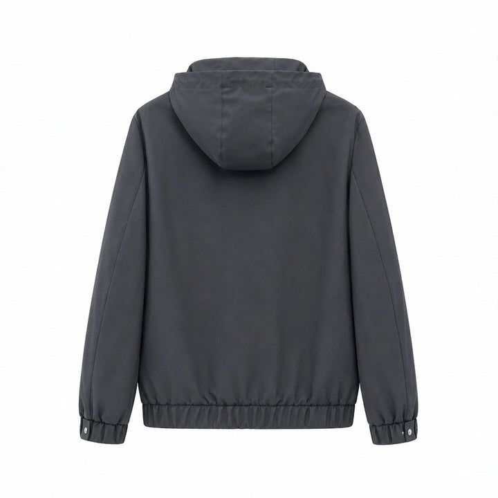 Dam lätt med huva Windbreaker med vattenavvisande Coating, dragkedja och Elastic fåll