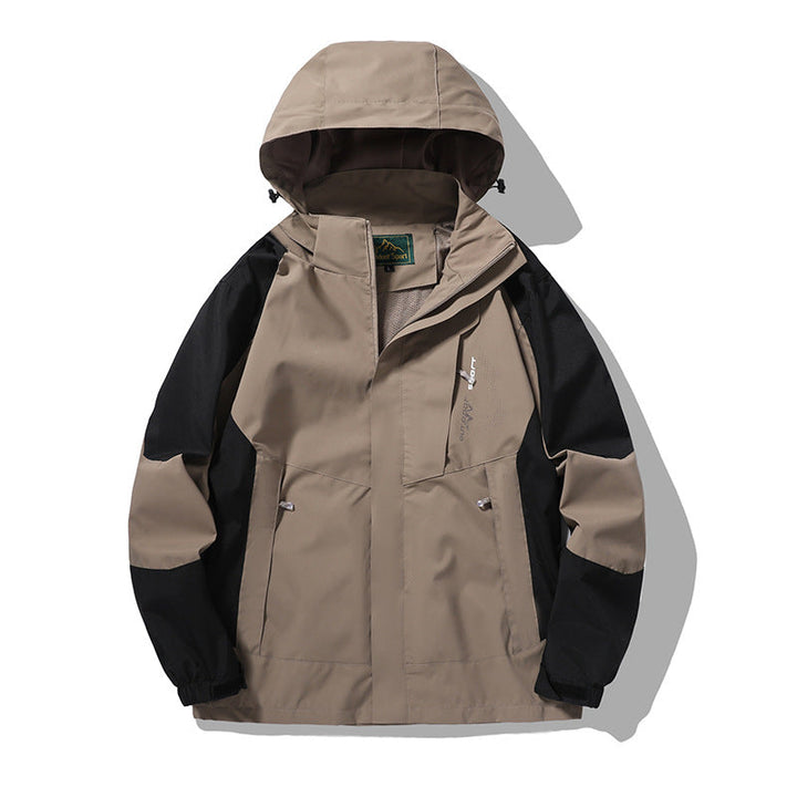 Herr Nano Wind och Water-Resistant Outdoor Luvtröja Jacka med Ventilation Mesh, Adjustable Huva och Concealed Fram Lock