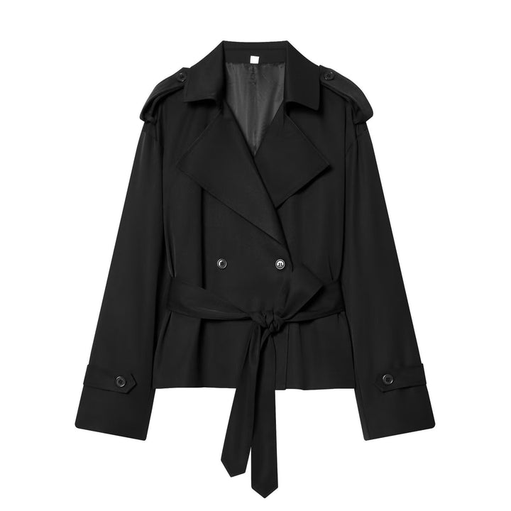 Dam Lätt Vadderad Windbreaker med Stå Krage och Prickig Prick Tryck