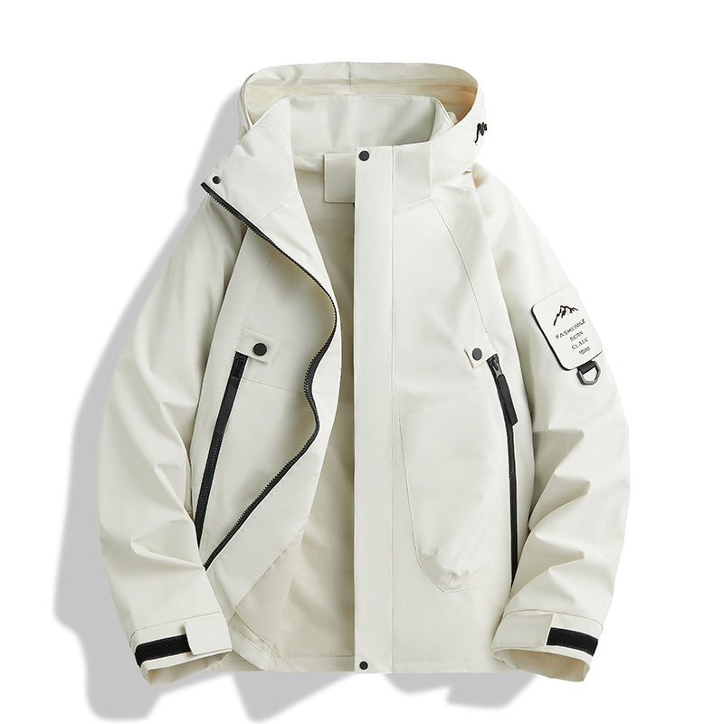 Dam vattenavvisande softshell funktionsjacka med justerbar huva, vindtät membrane och diagonal zip fickor