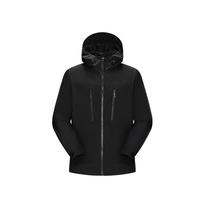 Dam Technische Wasserfeste Softshell‑regenjacke med huva, Versiegelten Nähten och Vertikalen Reißverschlusstaschen