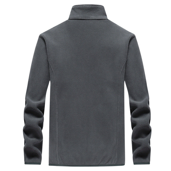 Herr Fleece Jacka med Ståkrage, Fullängd Dragkedja &amp; Sidofickor
