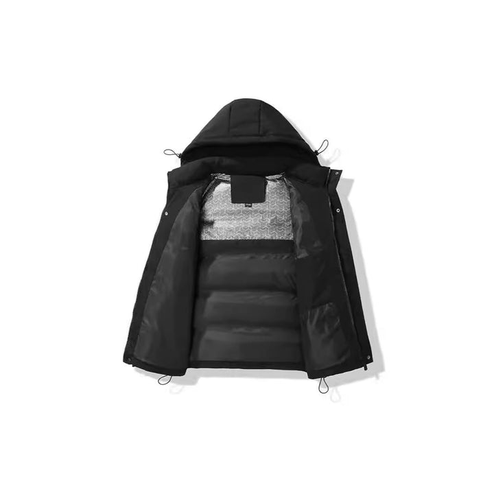 Unisex vadderad Hooded väst med Thermal Insulation och Drawstring