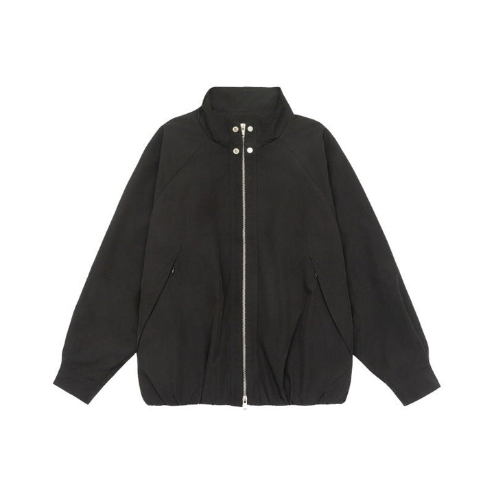 Dam Lätt Raglan Bomber Jacka med Ståkrage och Elastic Fåll