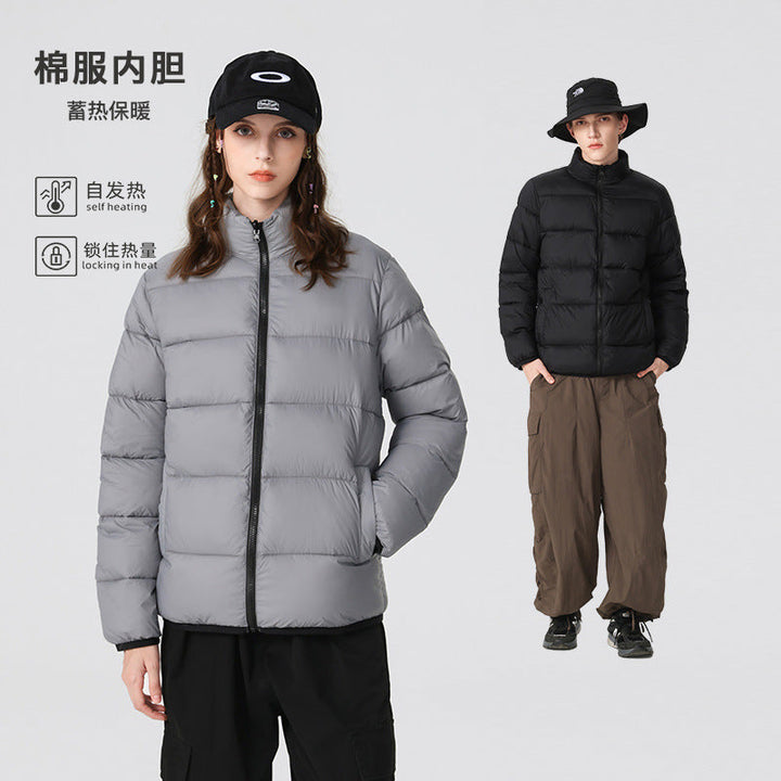Herr Vadderad Steppjacke med Hög Ståkrage och Thermischer Isolierung