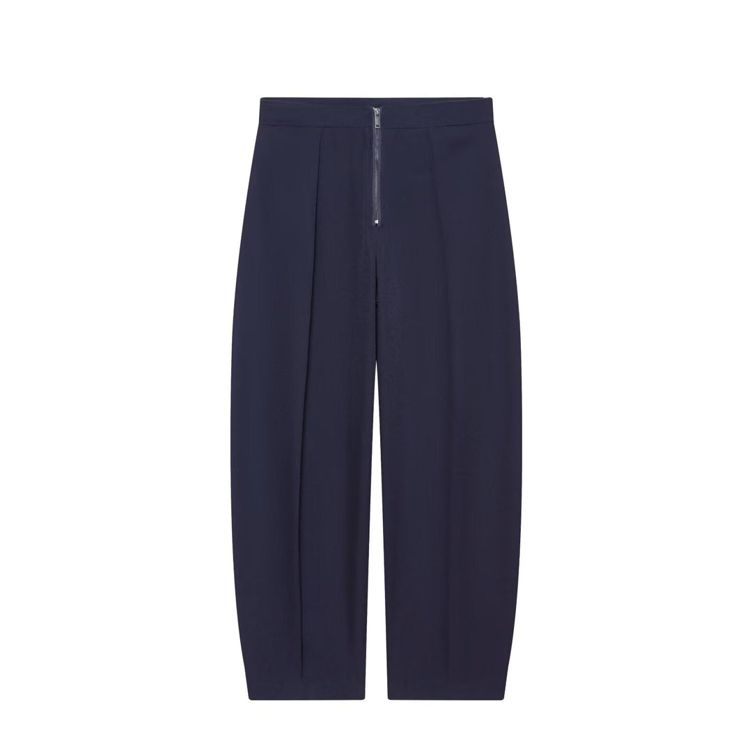 Dam Kort Skärning Utility Blouson Jacka med Drawstring Waist och Patch Fickor