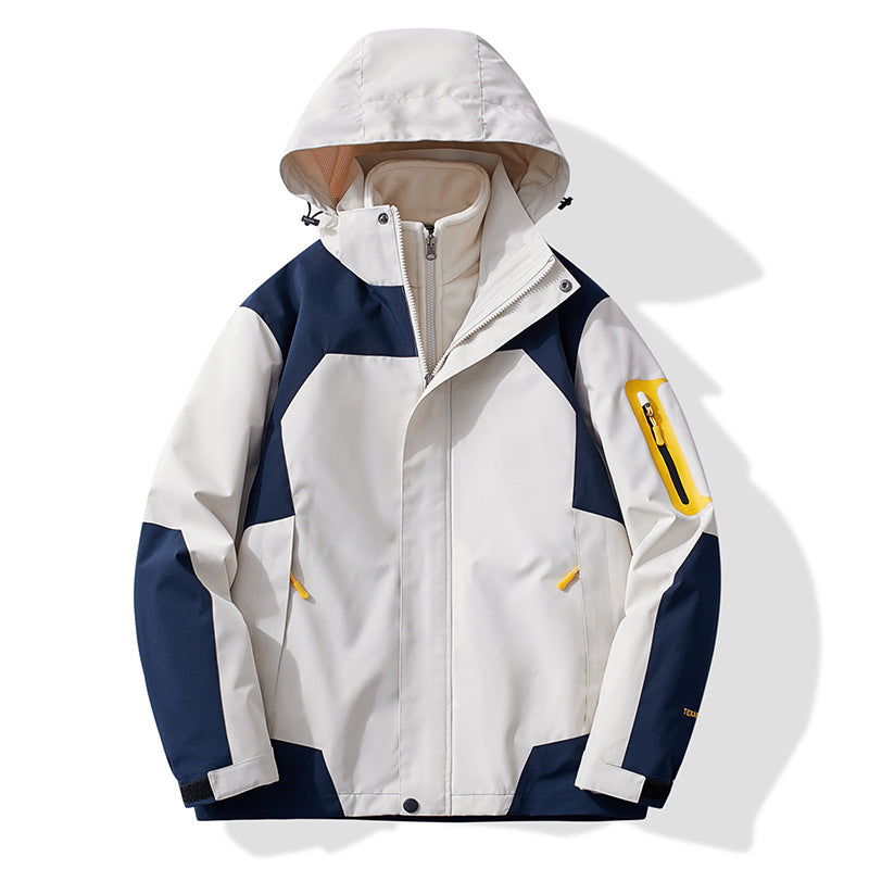 Dam Multifunctional Trekking softshelljacka med removable fleecefoder och huva