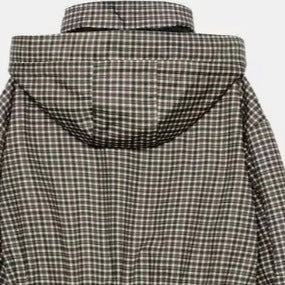Dam Rutig Anorak med Huva och Drawstring