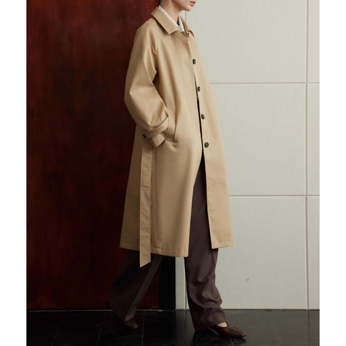 Dam elegant trenchcoat med belted midja Drune