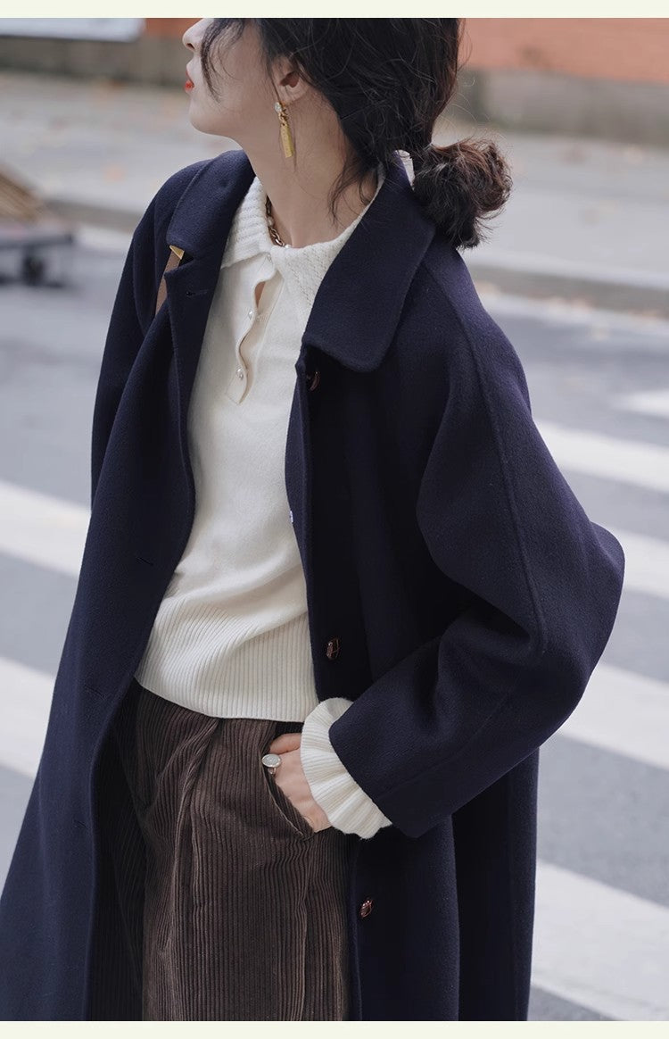 Dam modern oversize ull jacka