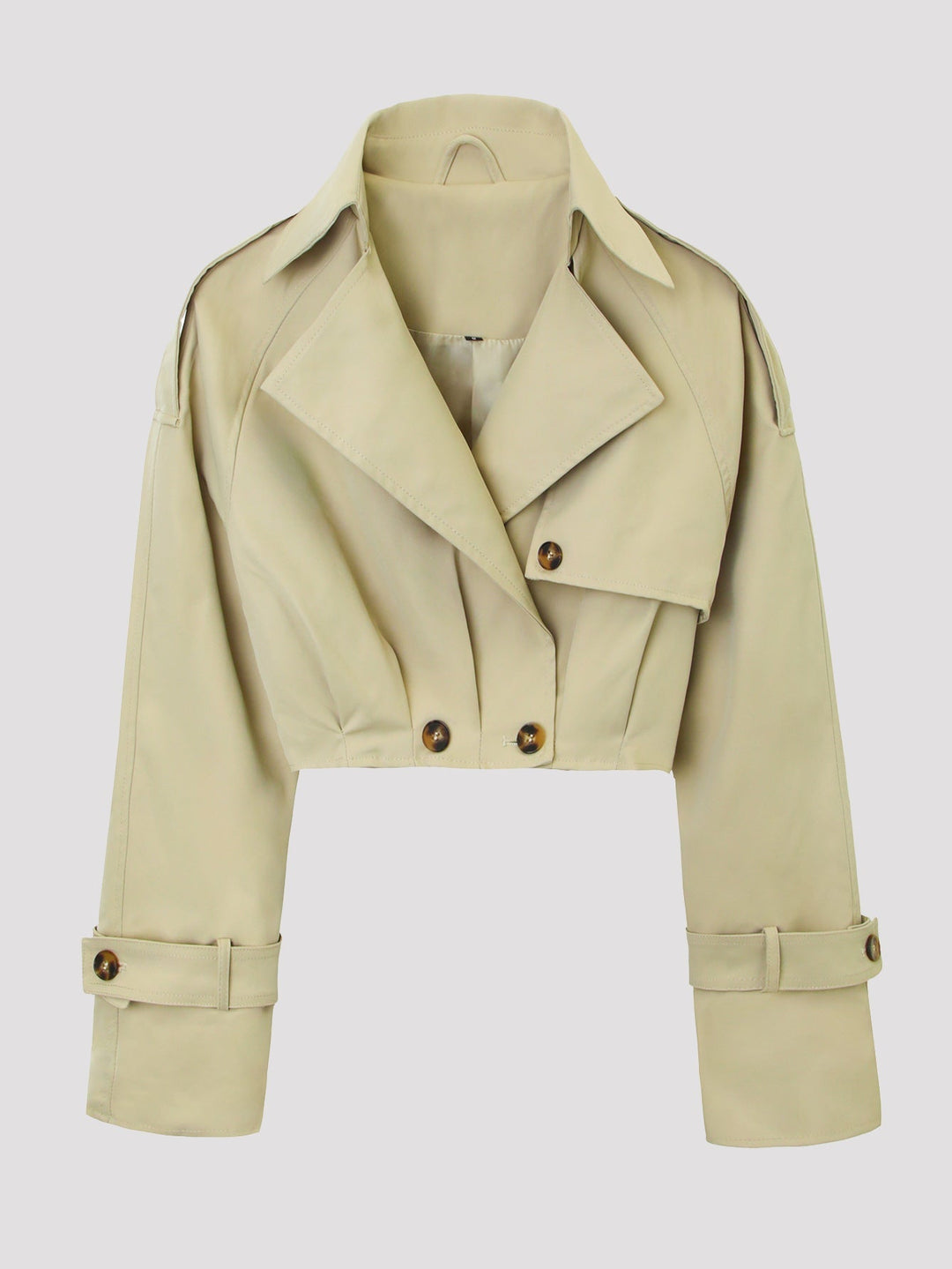 Dam Snygg Kort Trenchcoat Jacka