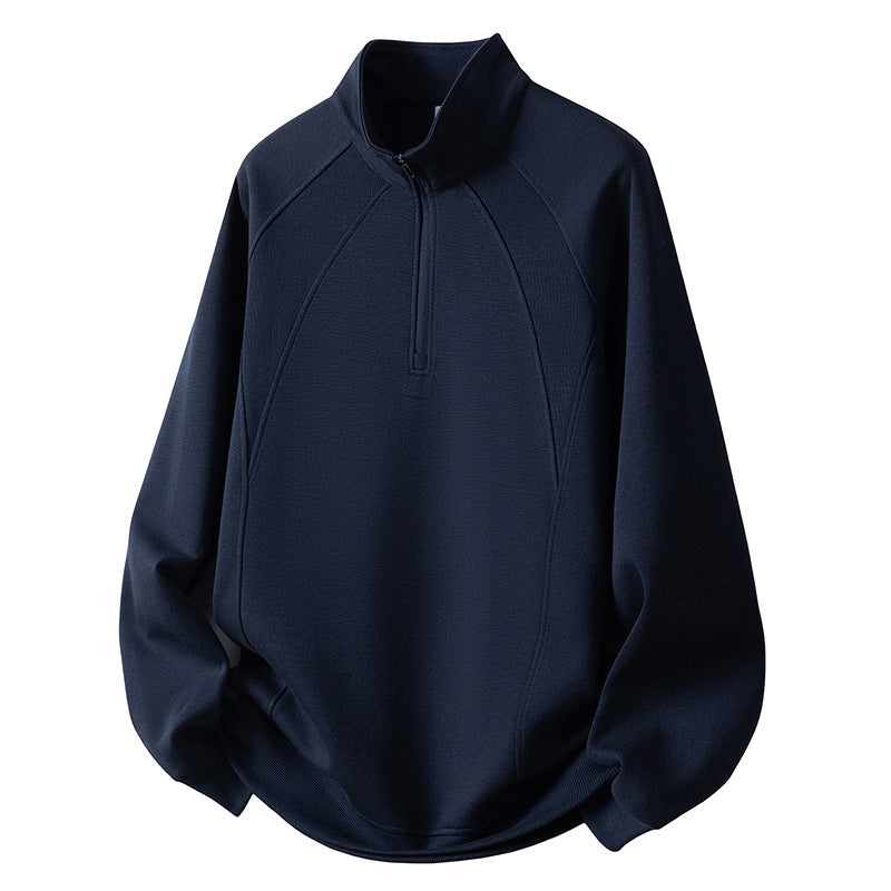 Herr Sport Fleece Pullover med Dragkedja