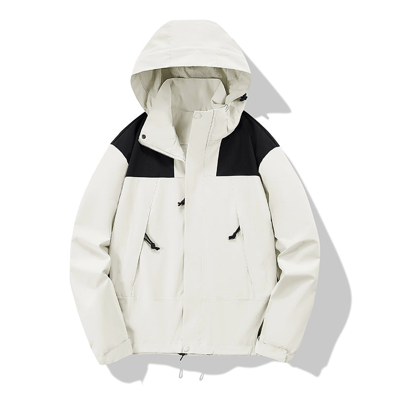 Unisex lätt Technical Softshell outdoorjacka med huva och Adjustable fåll