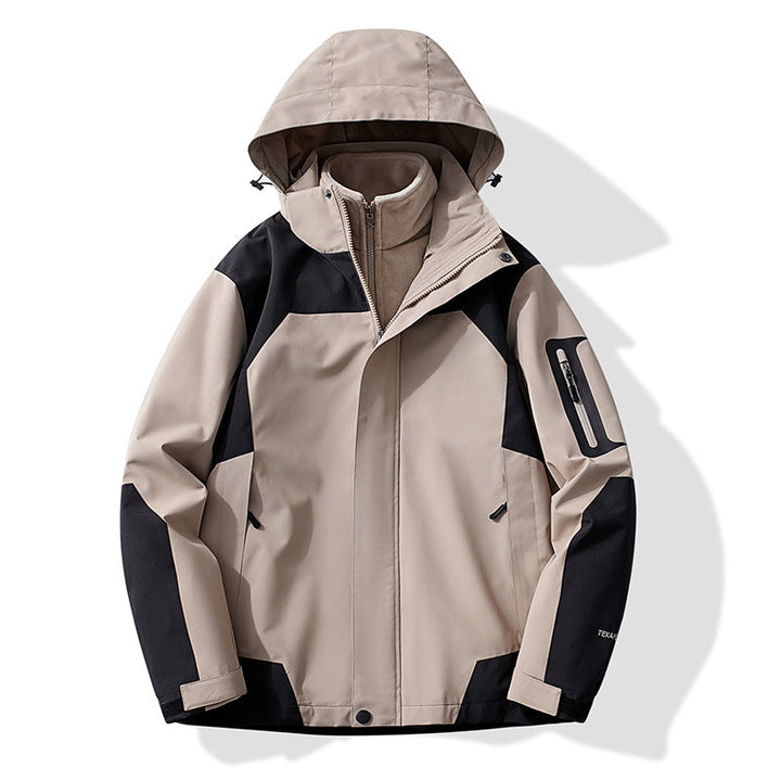 Dam Multifunctional Trekking softshelljacka med removable fleecefoder och huva