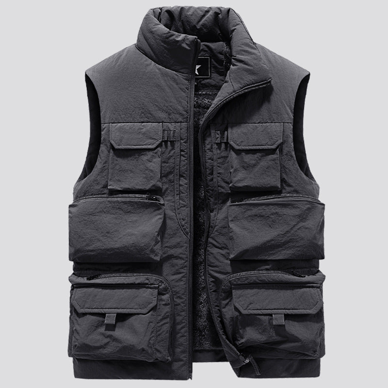 Herr Tactical Multifunction Väst med Termisk Isolering och Flera Fickor