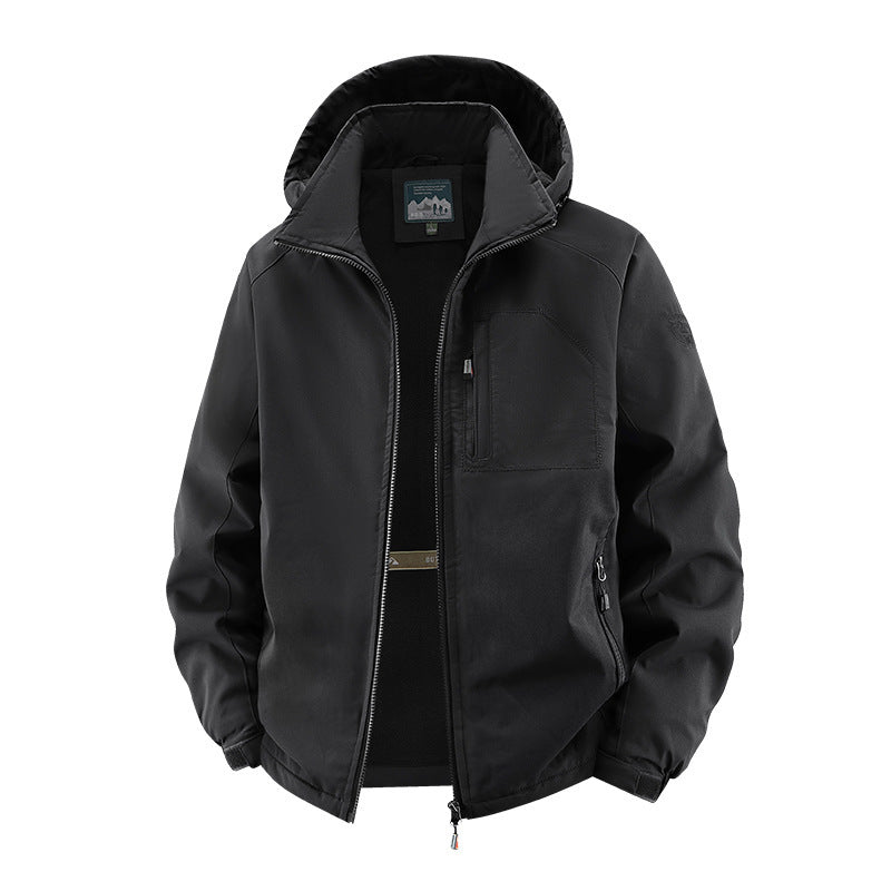 Herr Urban Allväders Resor Anorak med Mesh Foder och Dold Dragkedja