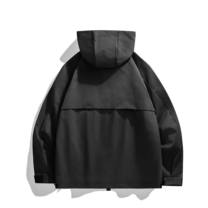 Herr teknisk Funktion Hoodie med flerafunktionell Fickor