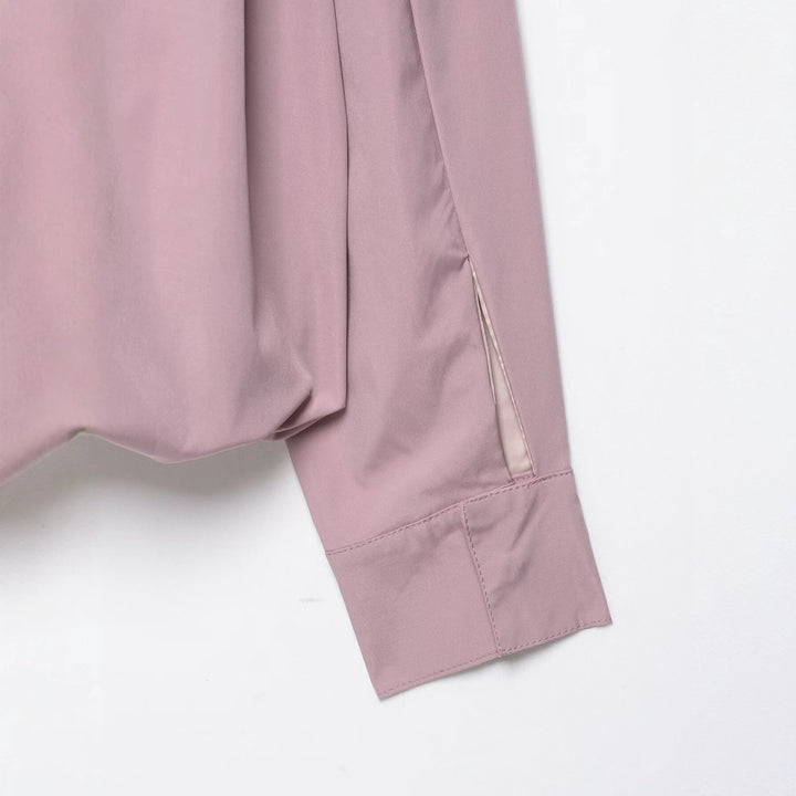Dam Kort Boxig Övergångsjacka med Hög Funnel Krage och Elastic Nederkant