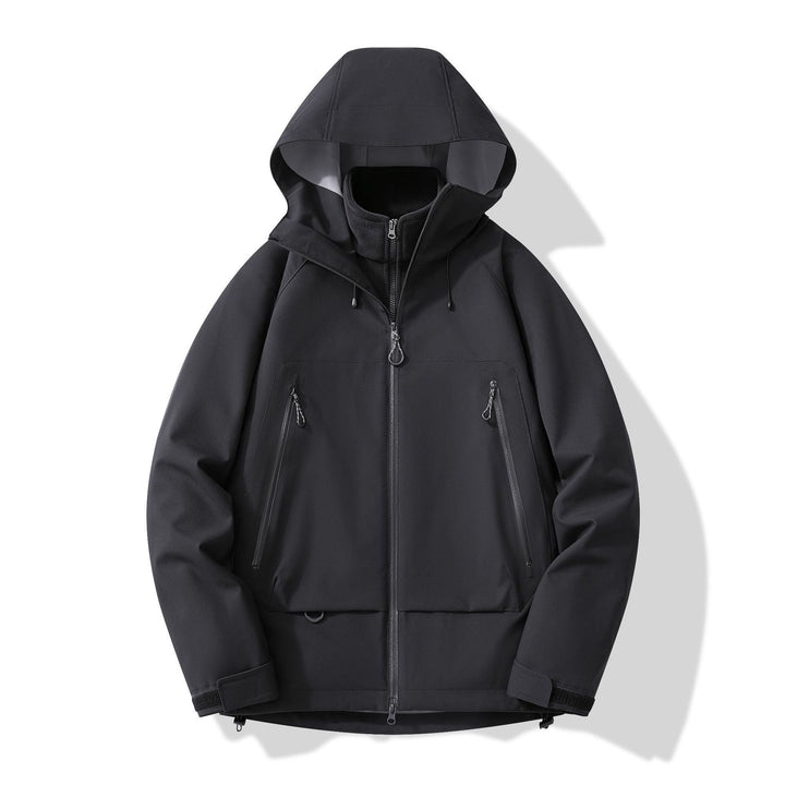 Herr Technical Insulating Softshelljacka med Huva och Fleece Inre Krage