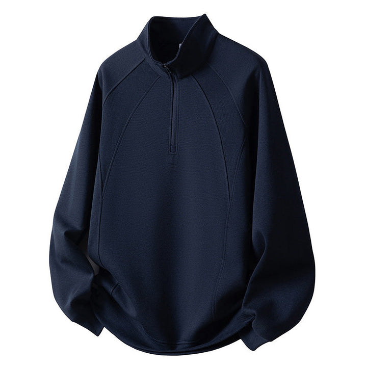 Herr Sport Fleece Pullover med Dragkedja