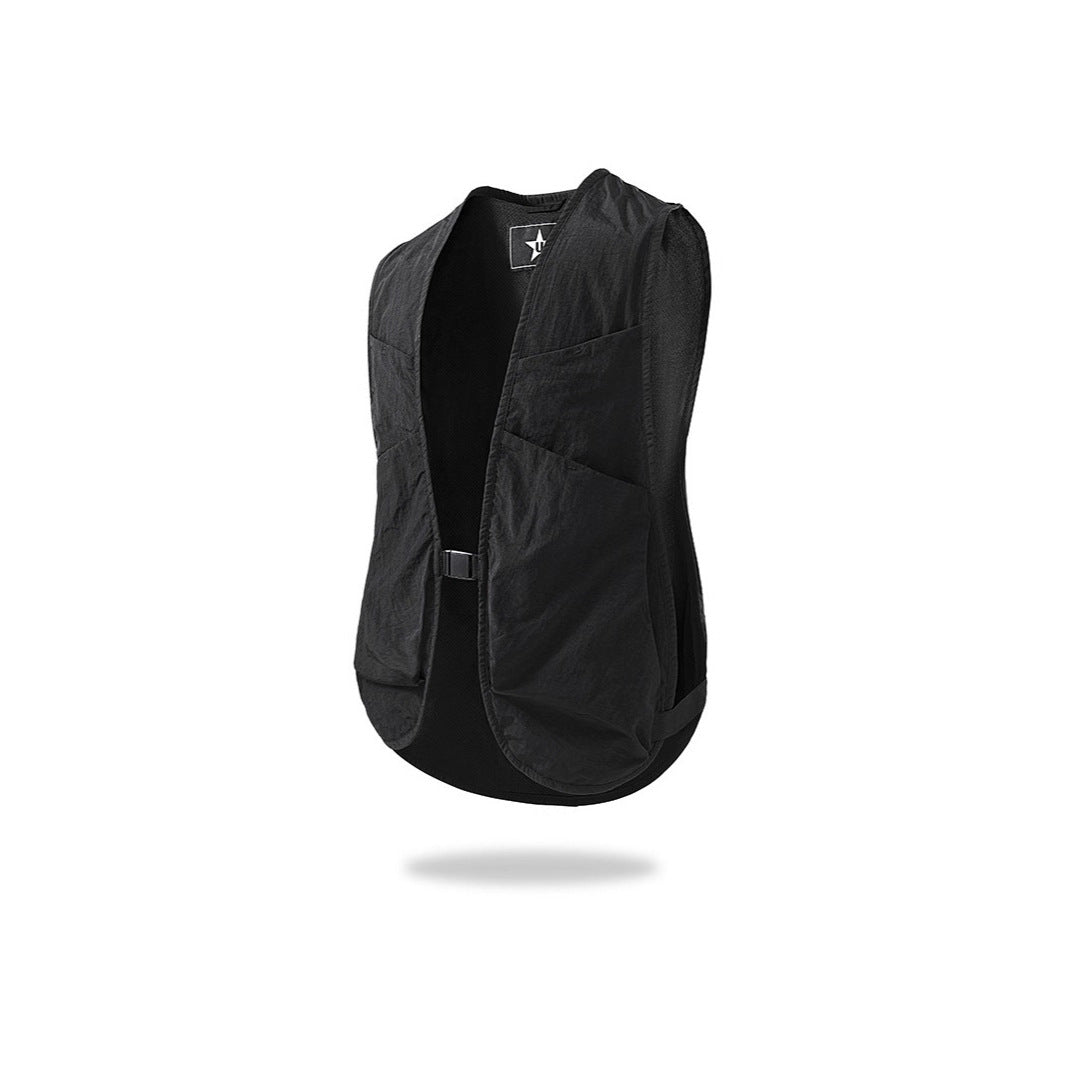 Unisex lätt utilityväst med Mesh Back och Multiple framfickor