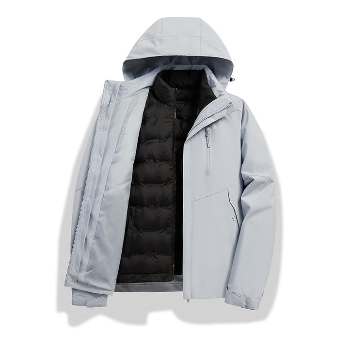 Dam 2-in-1 vattentät vinterjacka med removable down inner väst